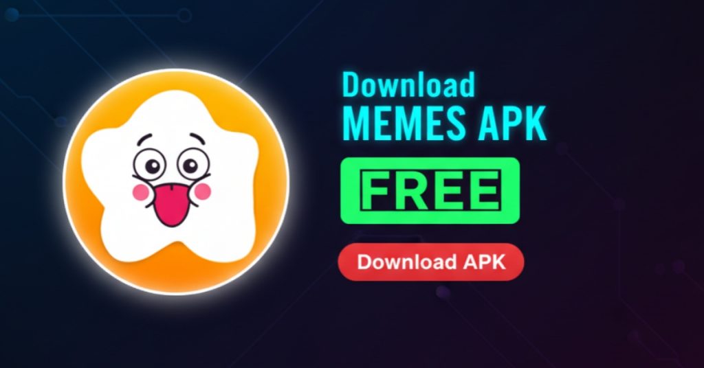 Meme APK logo showing a simple emoji-style icon used for meme creation